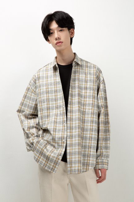Color check over shirt [HST24]