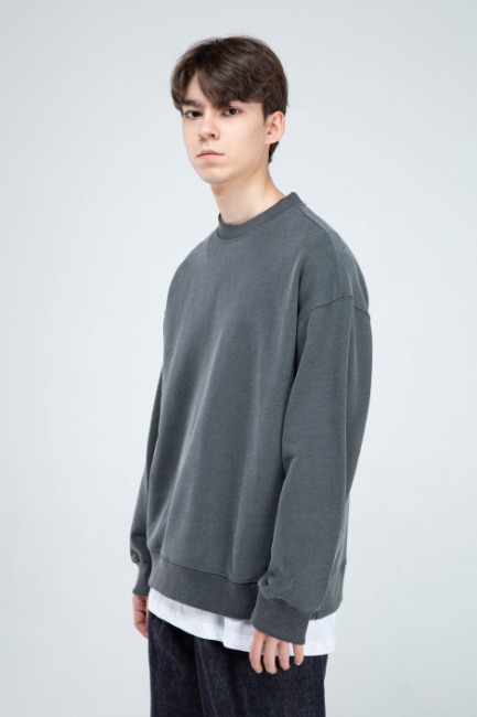 Garment dyeing  grey sweatshirts [HSW19]