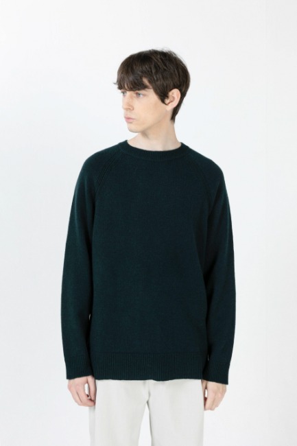 Dark green raglan knit [HK59]