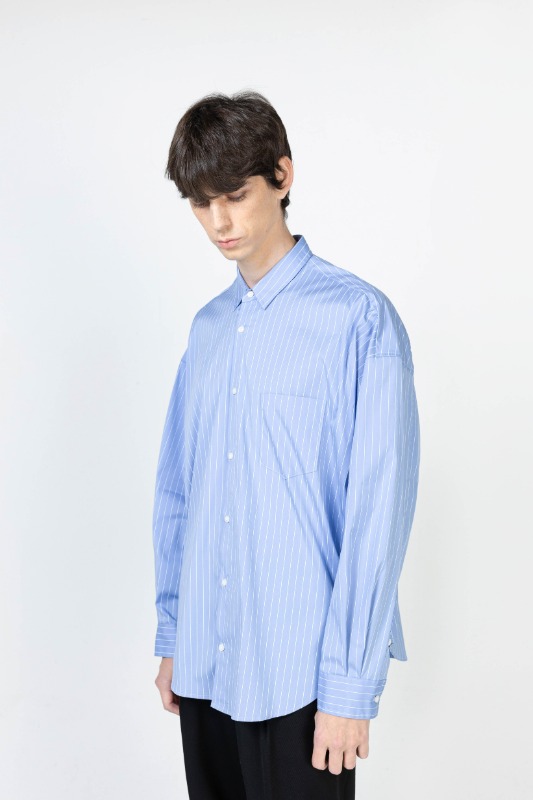 Blue pin stripe over-shirt [HST23]