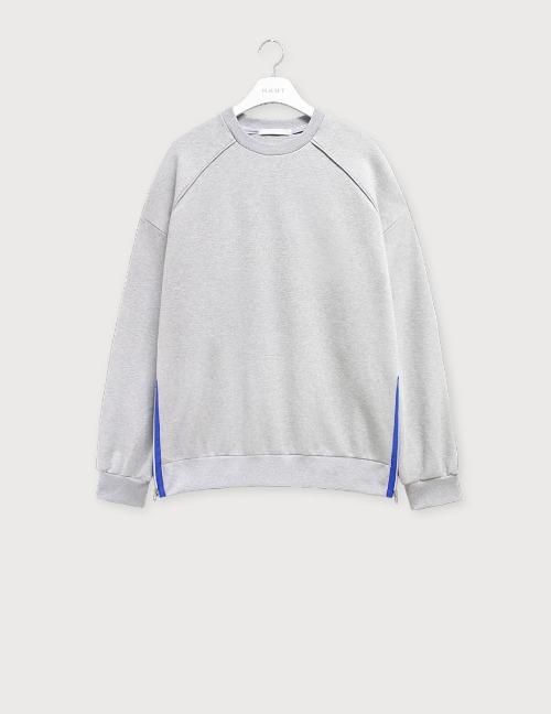 Oversize metallic zipper sweatshirts [HSW12]